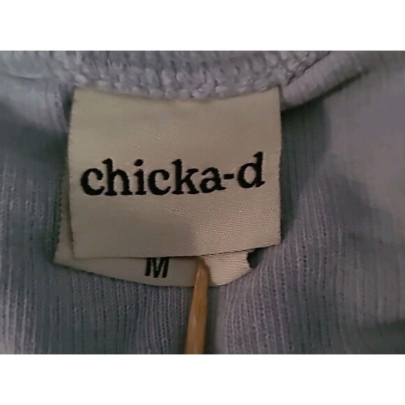 Chicka-d University of Pittsburgh Sweatshirt Top Womens Size Medium Gray Blue - Picture 6 of 8